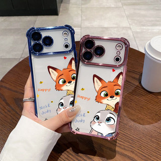 Ốp điện thoại trong suốt Zootopia Jodie Judy Nick cho OPPO Reno 8 7 6 5 5G 8Z 7Z 6Z 5Z Reno 4 4G Finx X9 X5 Pro Bìa mềm chống rơi