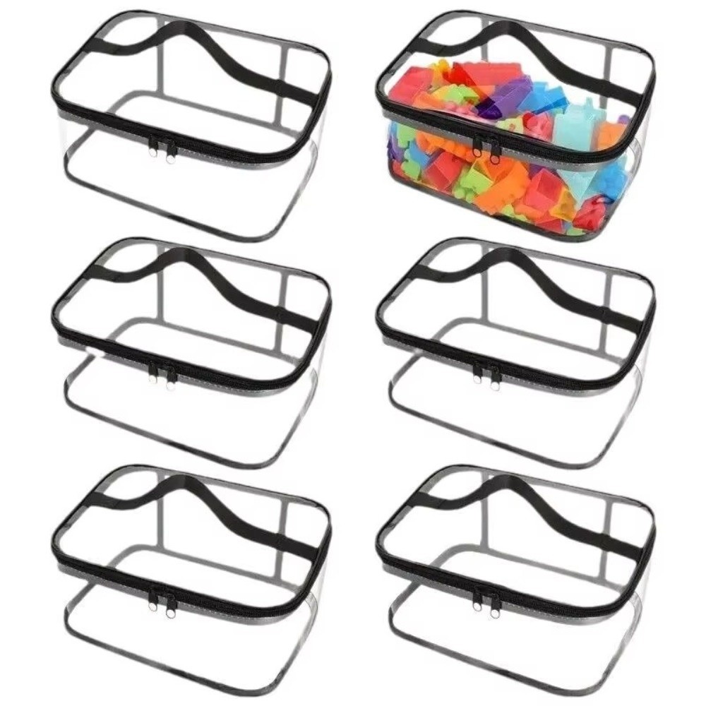 Túi đựng đồ chơi HOBBYIN, Hộp xếp hình trong suốt PVC, Di động chống nước Dung tích lớn Dễ dàng làm sạch khối sắp xếp lưu trữ phòng trẻ em