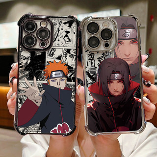Ốp Cho Iphone 17 16 Pro Max 11 12 13 14 15 Pro Max 16E 15 Plus 17 Air Case Anime Naruto Hatake Kakashi Pain Silicon Mát Mạ Điện Chống Sốc Mềm Trong Suốt Bảo Vệ Camera