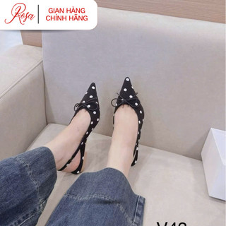 Rosa - Giày Búp Bê Mũi Nhọn Chấm Bi Thời Trang bệt 1 cm - SD-0357