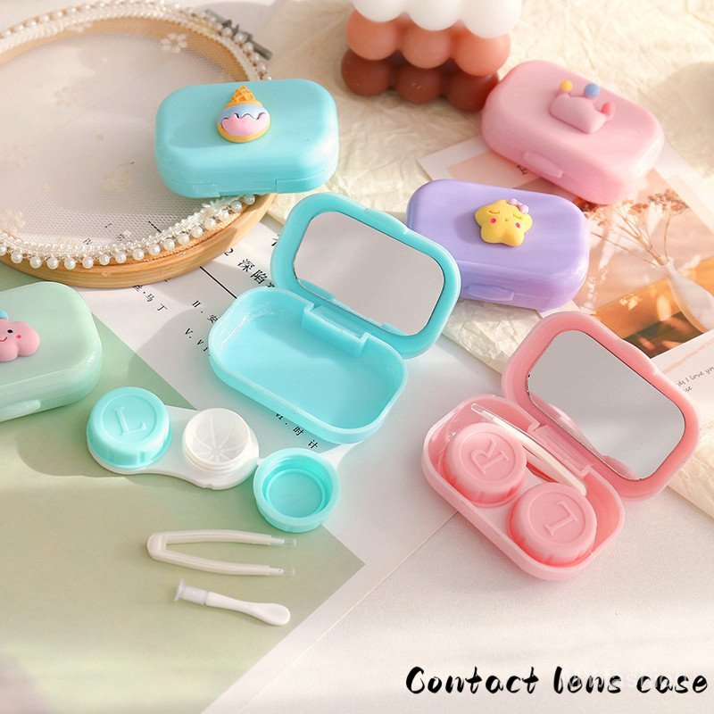 Hộp đựng kính áp tròng di động - Chăm sóc mini tiện lợi cho học sinh và du lịch