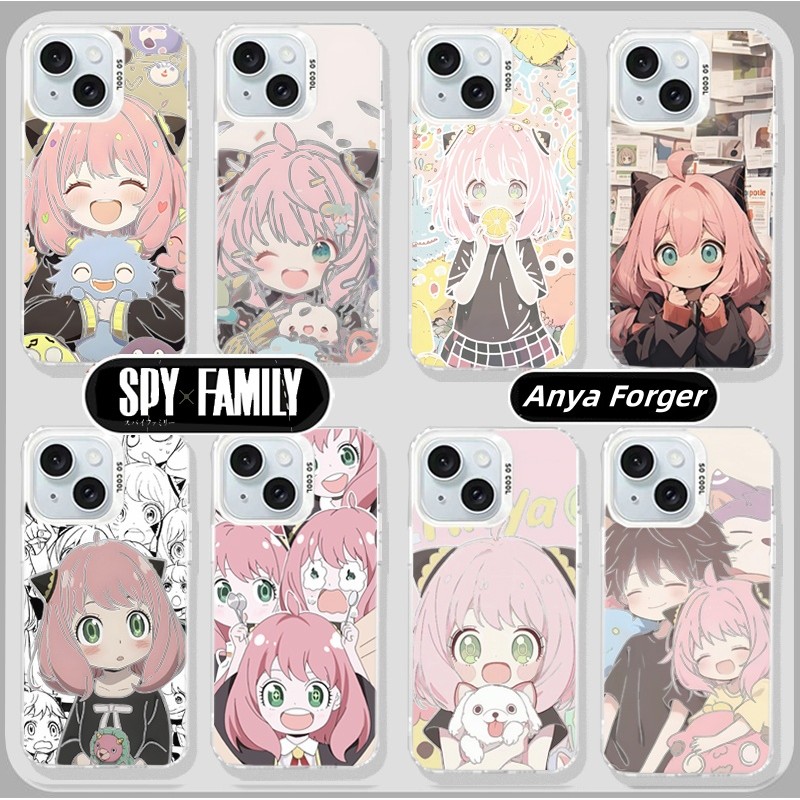SPY X FAMILY Anime Kawaii Anya Dành Cho Samsung Galaxy S20 S21 S22 S23 S24 Ultra Plus S20FE S23FE Vỏ Matte Laser IMD Phim Hoạt Hình Cứng