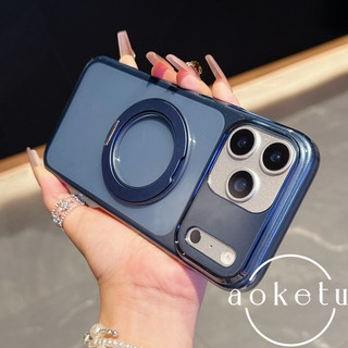 Ốp điện thoại PC từ tính xoay trong suốt chất lượng cao thích hợp cho iPhone 13 14 15 16 17 Pro Max trong suốt cao bao gồm tất cả các ốp lưng cứng chống rơi