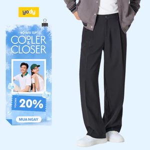 Quần âu nam lưng thun dáng suông YODY trẻ trung dễ phối đồ chất liệu mềm, nhẹ MCTR25A118