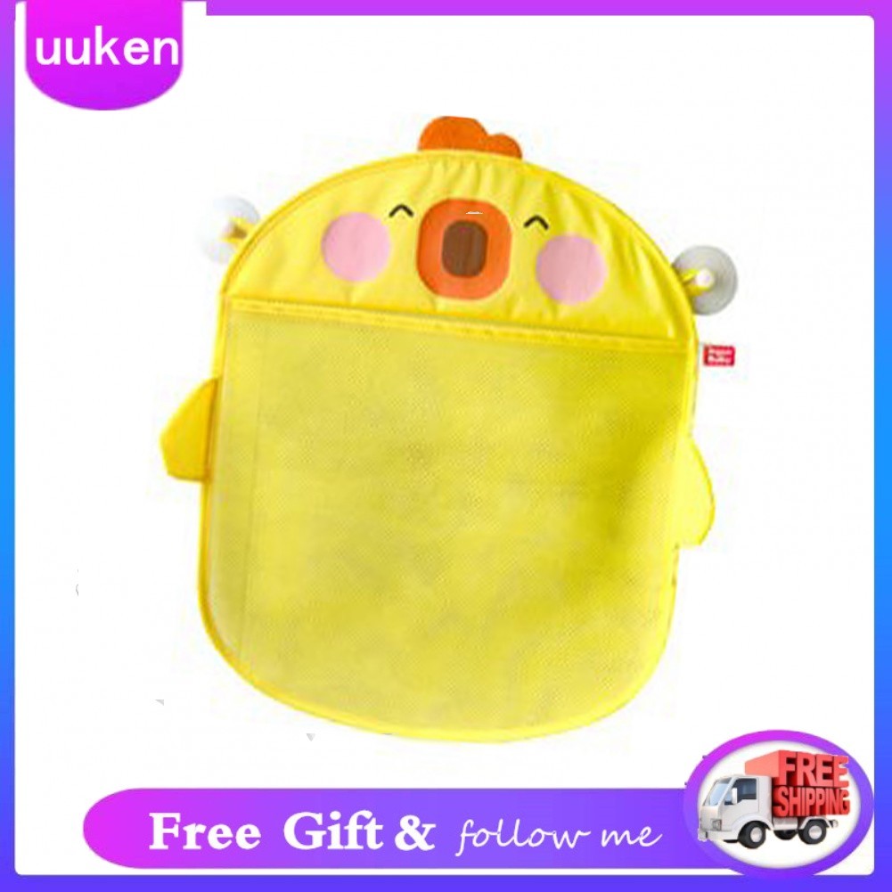 Uukendh Phim hoạt hình treo lưới tắm đồ chơi tổ chức đáng yêu công suất lớn cho phòng tắm