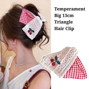 Kẹp tóc thời trang Hàn Quốc, hình tam giác 13cm, thiết kế đơn giản và đẹp