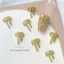 FAVORITEGOODS 20 Chiếc Móng Tay Nghệ Thuật Trang Trí, Kim Loại Ren Nơ Móng Tay Nghệ Thuật Quyến Rũ, Thời Trang Phong Cách Pháp Thanh Lịch Ngọt Ngào Móng Tay Trang Trí Làm Móng Tay