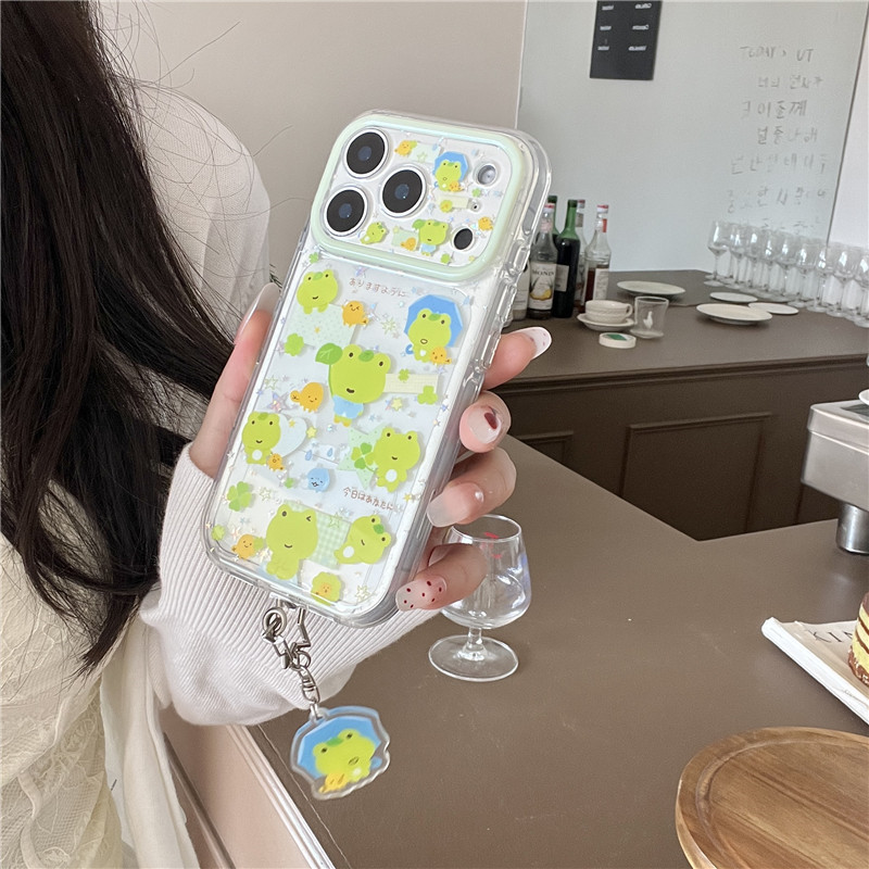 IPhone 17 Pro max Họa tiết ếch Chất liệu TPU xử lý IMD Vỏ điện thoại
