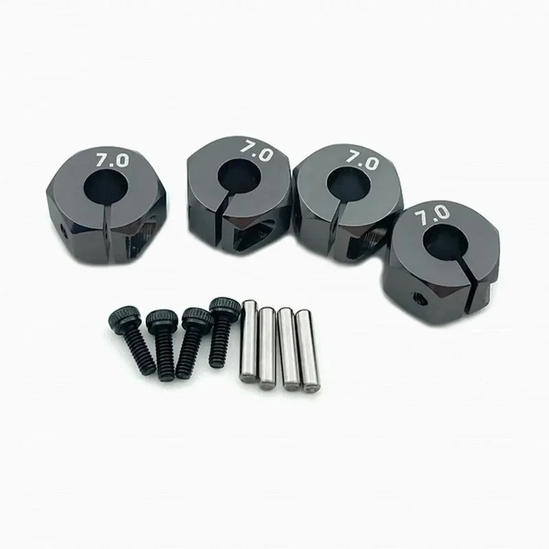 4 Kim Loại Hợp Kim Nhôm 5 / 6 / 7 Mm Dày Bánh Xe Vành Lục Giác Bộ Chuyển Đổi 12MM HSP HPI Tamiya Sakura Tất Cả 1 / 10 RC Xe 94123 94122 CS D4