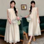 Trang phục bà bầu Mùa hè Tính khí mỏng hơn Váy thường ngày