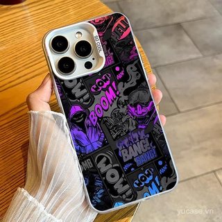 Ốp điện thoại sáng tạo Phim hoạt hình Graffiti đầy màu sắc Thích hợp cho iPhone 11promax 12promax 13promax 11 12 13 14 15 16 17 pro max xs xr 14plus Vỏ bảo vệ chống trượt chống sốc