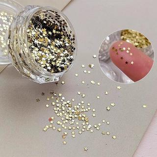 (TFT) 1mm Mini Ngôi Sao Lấp Lánh Móng Tay Lấp Lánh Lấp Lánh Pentagram Trang Trí Móng Tay Thiết Kế Salon Móng Tay Phụ Kiện Dễ Thương DIY Nail Art Design MỚI