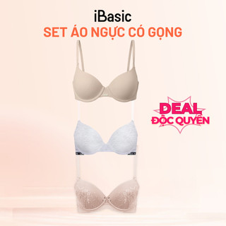 Set 3 Áo ngực có gọng mút vừa iBasic - Deal Độc Quyền