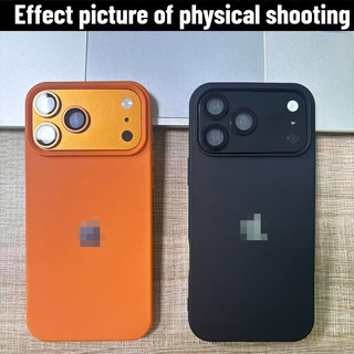 [Che Đèn Flash] Phim Bảo Vệ Camera Kim Loại Titan + Vỏ Điện Thoại TPU Mờ Thích Hợp Cho IPhone 14 15 Pro Max Đổi Thành 17 Pro Max