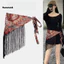 Khăn quàng cổ và dây nịt thời trang boho, phù hợp với váy vào mùa Đông Nam