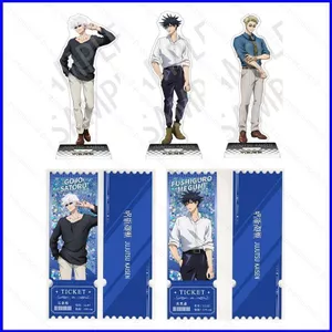 SQ3 Jujutsu Kaisen Satoru Gojo Itadori Yuji Fushiguro Megumi Kugisaki Nobara Anime Hình Mẫu Acrylic Đứng Tấm Q