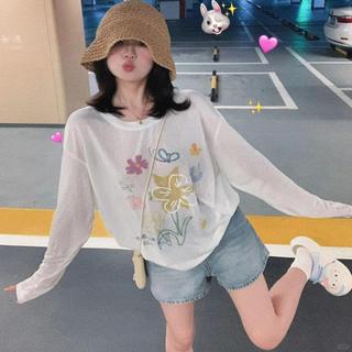 Áo chống nắng dài tay in hình mỏng manh, phù hợp mặc mùa hè