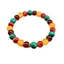 Vòng tay đính cườm Bohemian Malachite - Hạt thủy tinh / tráng men nhiều màu - Handmade - Unisex Natural Travel