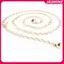 Jasmine Thắt Lưng Nữ Retro Bạc Khắc Rỗng, Dây Xích Kim Loại Tròn Thanhtags