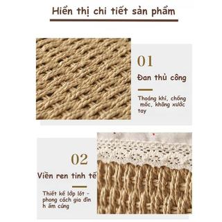Giỏ đan Mây Lót Vải Theo Phong Cách Ins, đựng Mỹ Phẩm Và đồ ăn Nhẹ Trên Bàn, Trang Trí Nhà Cửa