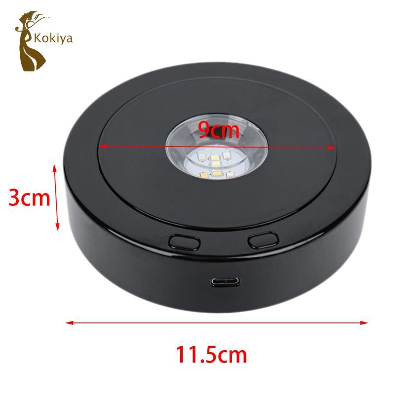 Đế trưng bày xoay 360 độ 4,5 Inch cho đồng hồ, trang trí bánh, màn hình xoay đầy màu sắc
