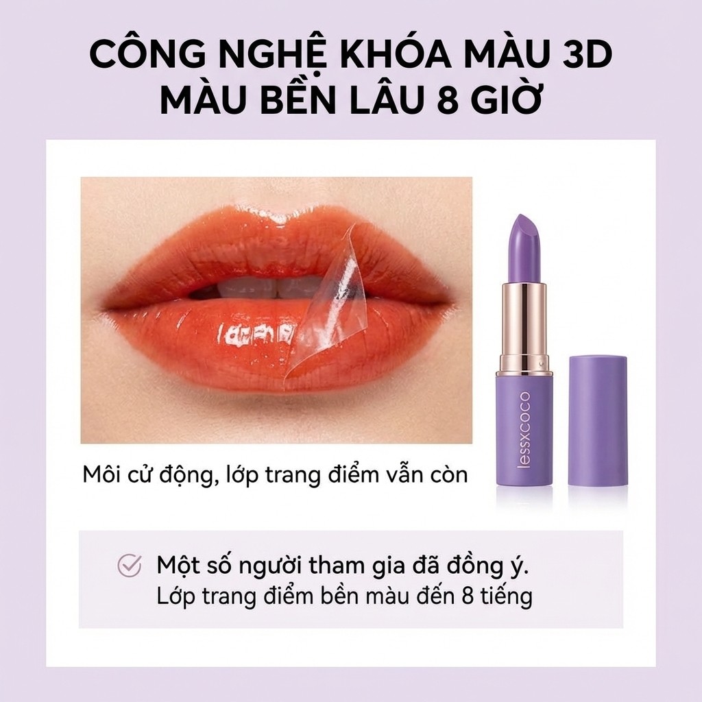 🔥Giá sốc🔥Son bóng 3D lâu trôi / Son bóng không lem và bền màu / Son bóng dưỡng ẩm 12 tiếng / Son lì và son bóng / Nhiều màu son bóng thời thượng/son môi dưỡng/son môi