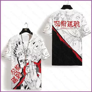 SY3 Jujutsu Kaisen Anime 3D Áo Thun Unisex Cosplay Gojo Satoru Tee Cho Trẻ Em Người Lớn Tay Ngắn Hàng Đầu Đồ Họa Áo Sơ Mi Thường Ngày