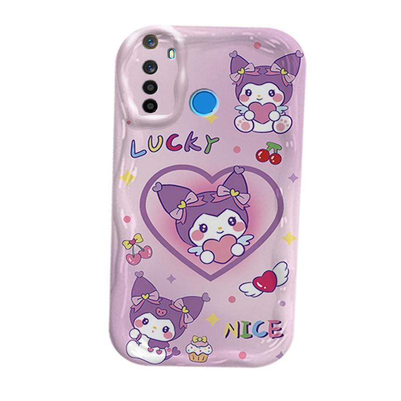 Vỏ silicon hoạt hình cho Realme 5 5i 5S 6i 3D TPU mềm Sanrio Kuromi Cặp đôi My Melody Vỏ điện thoại chống sốc