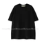 Chất Lượng Cao Thêu Chữ Rời Cổ Tròn Ngắn Tay Áo Thun Nặng Nguyên Chất Cotton Unisex Cặp Đôi Đáy Áo Sơ Mi