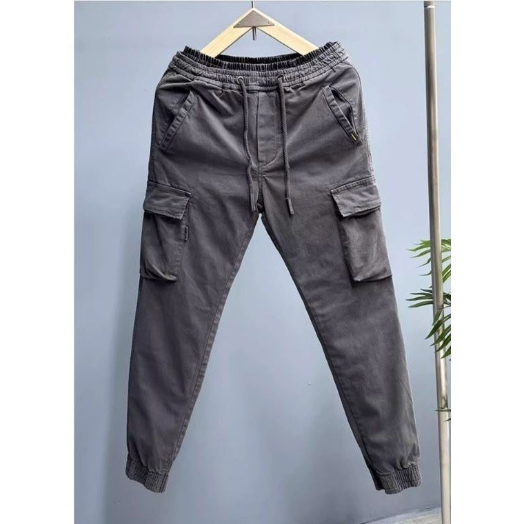 Quần Jogger Kaki - JG3 Quần Jogger Túi Hộp Cao Cấp Nam Cạp Chun Bo Gấu Vải Cotton
