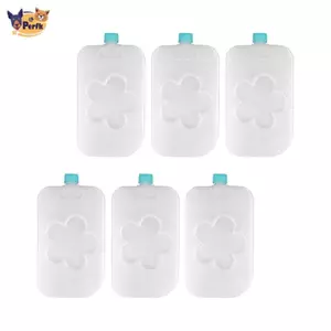 6 Chiếc Đá Gạch gói tiện lợi - Làm mát nhẹ, phù hợp túi đựng lạnh, dùng cho tủ đông, du lịch và câu cá tại nhà