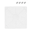 SUIT 12Cm PC Quạt Nướng Có Ốc Vít Lưới ABS Cho Vỏ Máy Tính Bảo Vệ Làm Mát Trong Suốt Đen Trắng Tùy Chọn