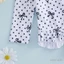 6M-4Y Trẻ Em Bé Gái Đồ Bơi Nơ Chấm In Bikini Tay Dài Có Mũ Đồ Bơi Cho Tắm Mùa Hè