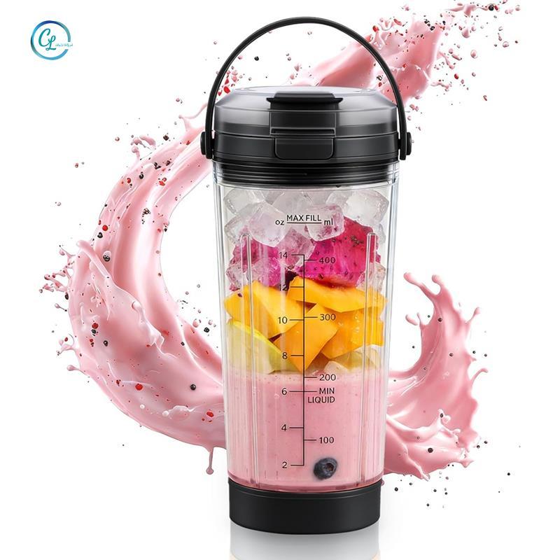 Dành cho Phụ kiện máy xay sinh tố cầm tay Blast- Cốc xay sinh tố (18 Oz), Bình trộn có nắp đậy & nắp đậy cho dòng BC100 & dòng BC151 Đen