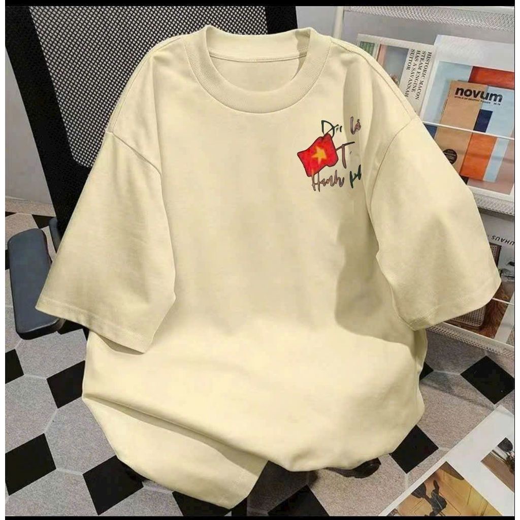 Áo thun 3158 cotton su, áo nam nữ form rộng mẫu chữ độc lập tự do -chang3158