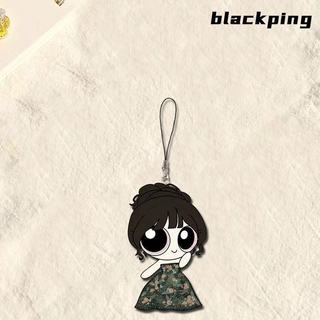 Powerpuff Girls BlackPin Fan Ngoại Vi Điện Thoại Di Động Dây Xích Lisa Park Chae-Young Học Sinh Schoolbag Ba