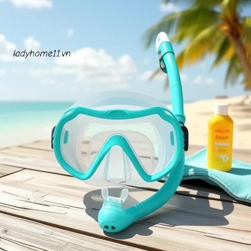 Mặt nạ lặn chuyên nghiệp với ống thở khung lớn, silicone mềm và chống sương mù - Thích hợp để lặn VN