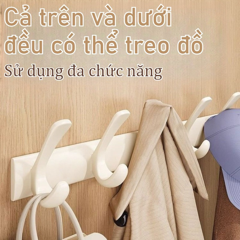 Móc Treo Quần Áo Đa Năng Cao Cấp, Thép Carbon Chống Han Gỉ, 6/7/8 Móc, Dùng Cho Phòng Ngủ, Cửa Ra Vào, Nhà Bếp