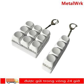 Nắp bàn phím ngón tay METALWRK, Keycap DIY Bàn phím Fidget Móc khóa, Thư giãn vượt qua các phím thời gian Nút giảm căng thẳng Đồ chơi Pinch dành cho người lớn