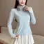 Quần áo chống nắng màu vàng kem Slim-fit dành cho nữ 2026 Phong cách mới Cổ đứng chống nắng Quần áo Ice Silk Yoga Quần áo F