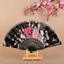 Quạt Vải Lụa Phnom Penh Quạt Gấp Cổ Trang Phục Cổ Hanfu Fan Sinh Viên Mang Theo Nhựa Khiêu Vũ Gấp Quạt 260419