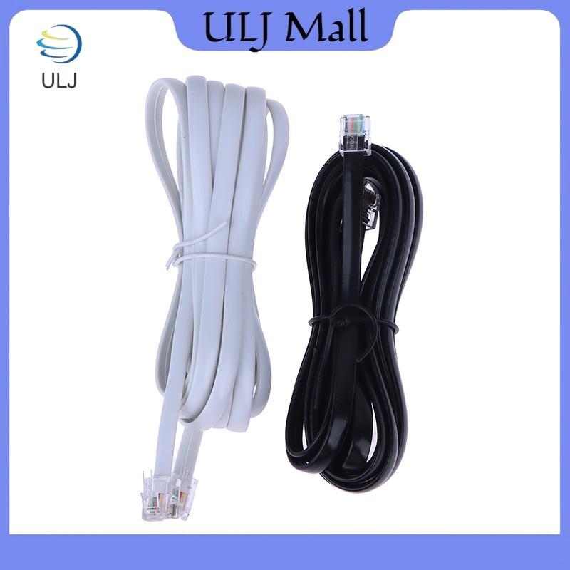 Cáp dữ liệu ULJ RJ12 6P6C 1 / 2 / 3 / 5m, Dây dữ liệu mô-đun nam sang nam Dây thẳng Pinout Điện thoại cầm tay Cáp nối dài bằng giọng nói.