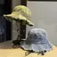 Mũ Retro Frayed Cowboy Bucket Chất Lượng Cao, Chống Nắng, Phù Hợp Mặt Nhỏ Cho Xuân Hè