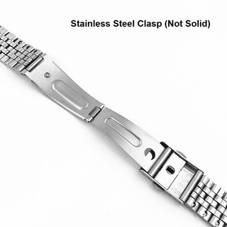 Dây đeo đồng hồ bằng thép không gỉ Jubilee 18mm 20mm 22mm cho SEIKO Diver Lặn SKX007 SNX Vòng đeo tay đồng hồ nam nữ thay thế Kim loại Bạc 5 hạt Dây đeo đồng hồ