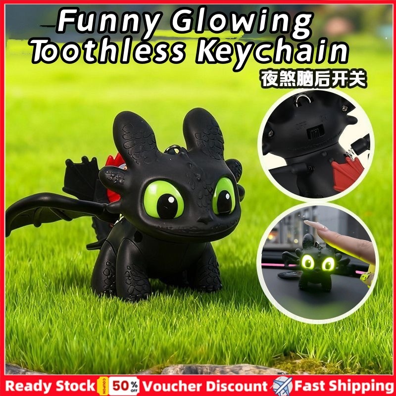 [Sẵn Sàng] 3 Móc Khóa Không Răng Phát Sáng Ngộ nghĩnh Đôi Mắt Sáng Tạo, Đồ Chơi Lông Tơ Trang Trí Máy Tính Để Bàn, Mặt Dây Chuyền, Quà Tặng Ngày Lễ