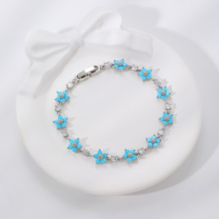 Vòng tay nữ đa màu sắc phong cách châu Âu - Mỹ, trang sức bằng zircon