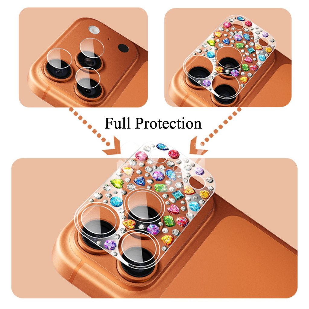 Dành Cho iPhone 17 Pro Max / 17 Pro Siêu Mỏng 3D Nổi Kính Cường Lực Camera Phim Bảo Vệ Toàn Diện Ống Kính Bảo Vệ
