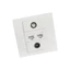 Chất Lượng GODD Truyền Hình Đa Phương Tiện RJ45 F Kết Nối Tấm Tường Dễ Dàng Không Hàn Phích Cắm Trực Tiếp Lắp Đặt Mạng Ổ Cắm Mặt