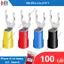 100 Đầu cos chữ Y - cos chữ U - cos chỉa - cos chẻ 4 màu dùng cho dây điều khiển SV1.25-4 ,SV2-4, SV3.5-5, SV 5.5-6