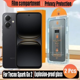 1- 2 Chiếc Đơn Giản Dán Kính Cường Lực Chống Gián Điệp Bảo Vệ Màn Hình Riêng Tư Cho Tecno Spark Go 2 1s 1 30 30c Pro 5G 4G Bảo Vệ Flim
